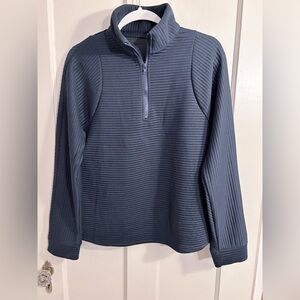 Women’s Navy Blue Quarter-Zip Sweater